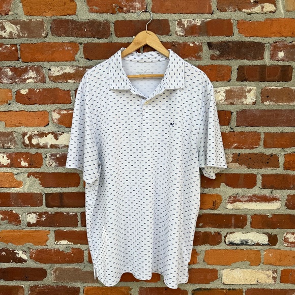 Vineyard‎ Vines Performance Flag Whale Polo Shirt XL - Picture 1 of 6